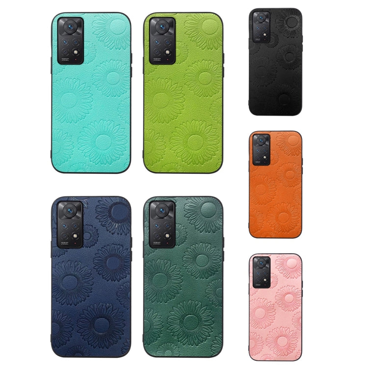 Sunflower Pattern PU Shockproof Phone Case, For Xiaomi 12 Pro, For Xiaomi 12 / 12X, For Xiaomi Redmi Note 11 Pro, For Xiaomi Redmi Note 11 / Note 11S 4G