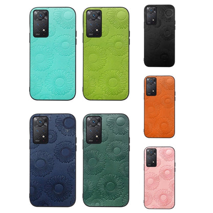 Sunflower Pattern PU Shockproof Phone Case, For Xiaomi 12 Pro, For Xiaomi 12 / 12X, For Xiaomi Redmi Note 11 Pro, For Xiaomi Redmi Note 11 / Note 11S 4G