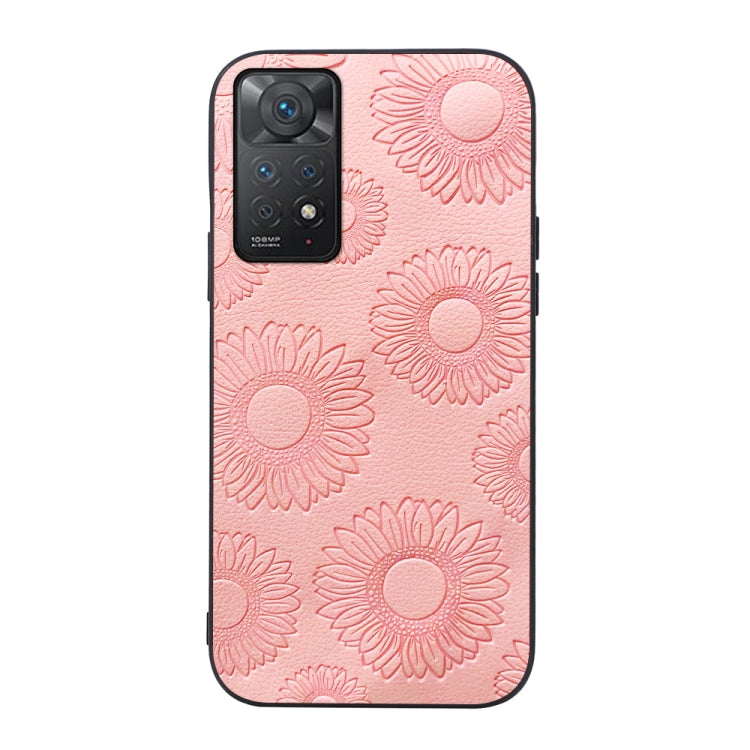 Sunflower Pattern PU Shockproof Phone Case, For Xiaomi 12 Pro, For Xiaomi 12 / 12X, For Xiaomi Redmi Note 11 Pro, For Xiaomi Redmi Note 11 / Note 11S 4G
