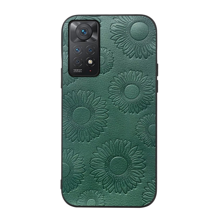 Sunflower Pattern PU Shockproof Phone Case, For Xiaomi 12 Pro, For Xiaomi 12 / 12X, For Xiaomi Redmi Note 11 Pro, For Xiaomi Redmi Note 11 / Note 11S 4G