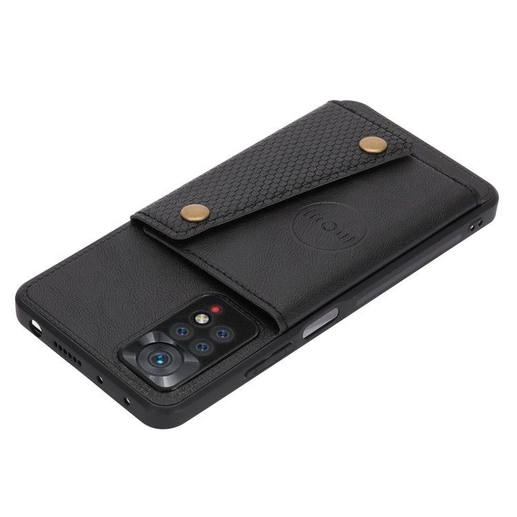 Double Buckle Card Slots Magnetic Phone Case, For Infinix Hot 9 / Note 7 Lite, For Xiaomi Redmi Note 11 Pro, For Xiaomi Redmi Note 11 /Note 11S 4G