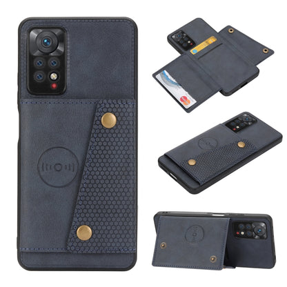 Double Buckle Card Slots Magnetic Phone Case, For Infinix Hot 9 / Note 7 Lite, For Xiaomi Redmi Note 11 Pro, For Xiaomi Redmi Note 11 /Note 11S 4G