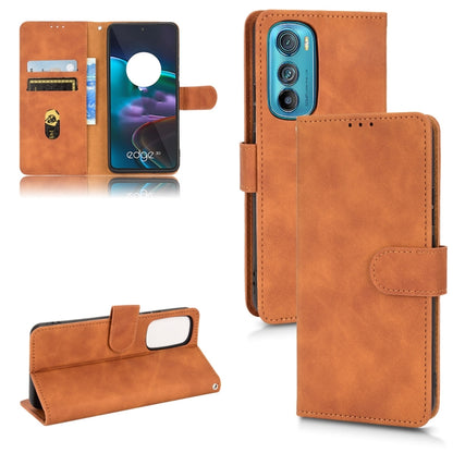 Skin Feel Magnetic Flip Leather Phone Case, For Motorola Edge 30, For Motorola Moto G52, For Samsung Galaxy M33 5G, For Sharp Simple Sumaho 6