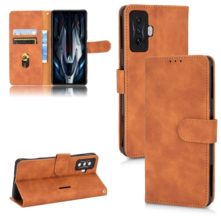 Skin Feel Magnetic Flip Leather Phone Case, For Xiaomi Poco F4 GT/Redmi K50 Gaming