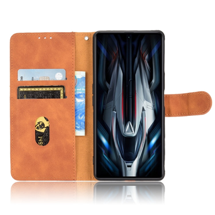 Skin Feel Magnetic Flip Leather Phone Case, For Xiaomi Poco F4 GT/Redmi K50 Gaming