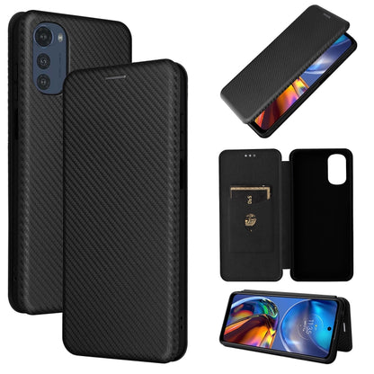 Carbon Fiber Texture Magnetic Horizontal Flip Leather Phone Case, For Motorola Moto E32 4G, For Motorola Moto G52/G82, For Xiaomi Redmi Note 11 Pro, For Xiaomi 12 Lite