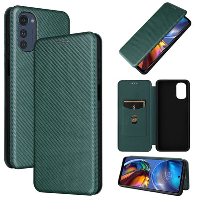 Carbon Fiber Texture Magnetic Horizontal Flip Leather Phone Case, For Motorola Moto E32 4G, For Motorola Moto G52/G82, For Xiaomi Redmi Note 11 Pro, For Xiaomi 12 Lite