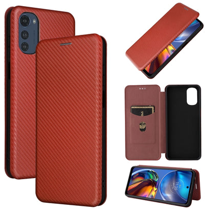 Carbon Fiber Texture Magnetic Horizontal Flip Leather Phone Case, For Motorola Moto E32 4G, For Motorola Moto G52/G82, For Xiaomi Redmi Note 11 Pro, For Xiaomi 12 Lite
