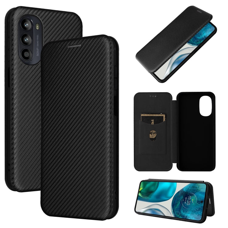 Carbon Fiber Texture Magnetic Horizontal Flip Leather Phone Case, For Motorola Moto E32 4G, For Motorola Moto G52/G82, For Xiaomi Redmi Note 11 Pro, For Xiaomi 12 Lite