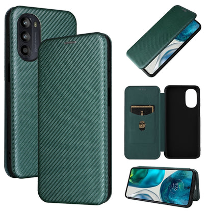 Carbon Fiber Texture Magnetic Horizontal Flip Leather Phone Case, For Motorola Moto E32 4G, For Motorola Moto G52/G82, For Xiaomi Redmi Note 11 Pro, For Xiaomi 12 Lite