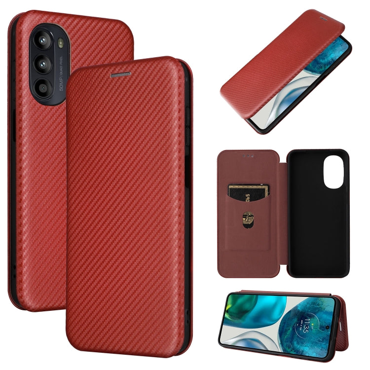 Carbon Fiber Texture Magnetic Horizontal Flip Leather Phone Case, For Motorola Moto E32 4G, For Motorola Moto G52/G82, For Xiaomi Redmi Note 11 Pro, For Xiaomi 12 Lite