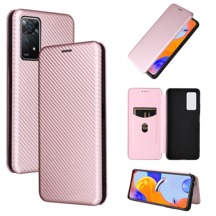 Carbon Fiber Texture Magnetic Horizontal Flip Leather Phone Case, For Motorola Moto E32 4G, For Motorola Moto G52/G82, For Xiaomi Redmi Note 11 Pro, For Xiaomi 12 Lite