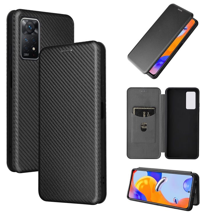 Carbon Fiber Texture Magnetic Horizontal Flip Leather Phone Case, For Motorola Moto E32 4G, For Motorola Moto G52/G82, For Xiaomi Redmi Note 11 Pro, For Xiaomi 12 Lite