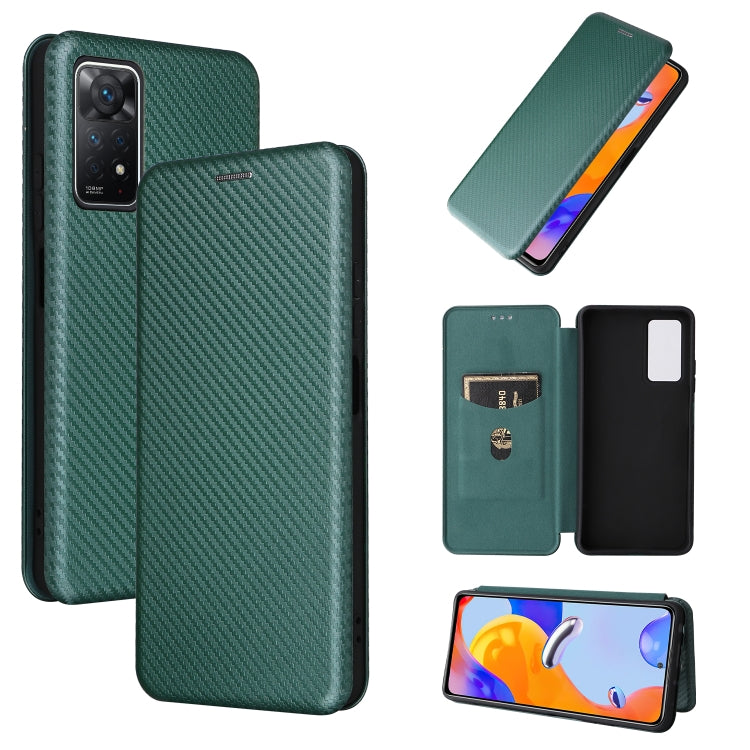 Carbon Fiber Texture Magnetic Horizontal Flip Leather Phone Case, For Motorola Moto E32 4G, For Motorola Moto G52/G82, For Xiaomi Redmi Note 11 Pro, For Xiaomi 12 Lite