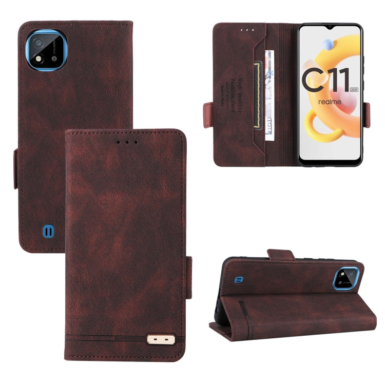 Magnetic Clasp Flip Leather Phone Case, For Realme C11 2021/C20, For Realme C11 2021/Realme C20, For TCL 10 Pro, For Wiko Y82, For Xiaomi Redmi 9C
