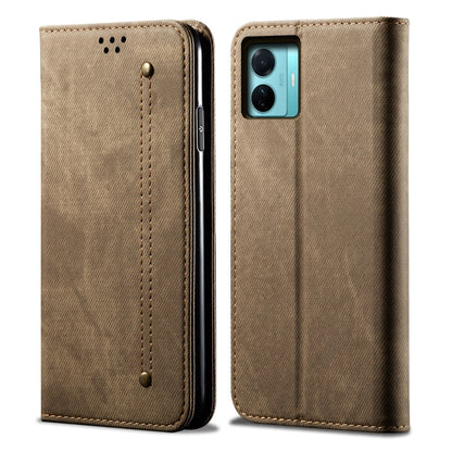 Denim Texture Leather Phone Case, For OnePlus Nord 2T, For vivo S15e / T1 5G Snapdragon 778G, For Xiaomi 12 Lite