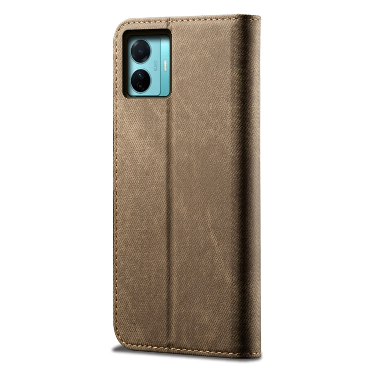 Denim Texture Leather Phone Case, For OnePlus Nord 2T, For vivo S15e / T1 5G Snapdragon 778G, For Xiaomi 12 Lite