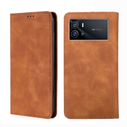Skin Feel Magnetic Horizontal Flip Leather Phone Case, For vivo iQOO 9 5G, For vivo iQOO Neo6 5G, For vivo iQOO U5 5G, For OPPO A36 4G/A76 4G Global