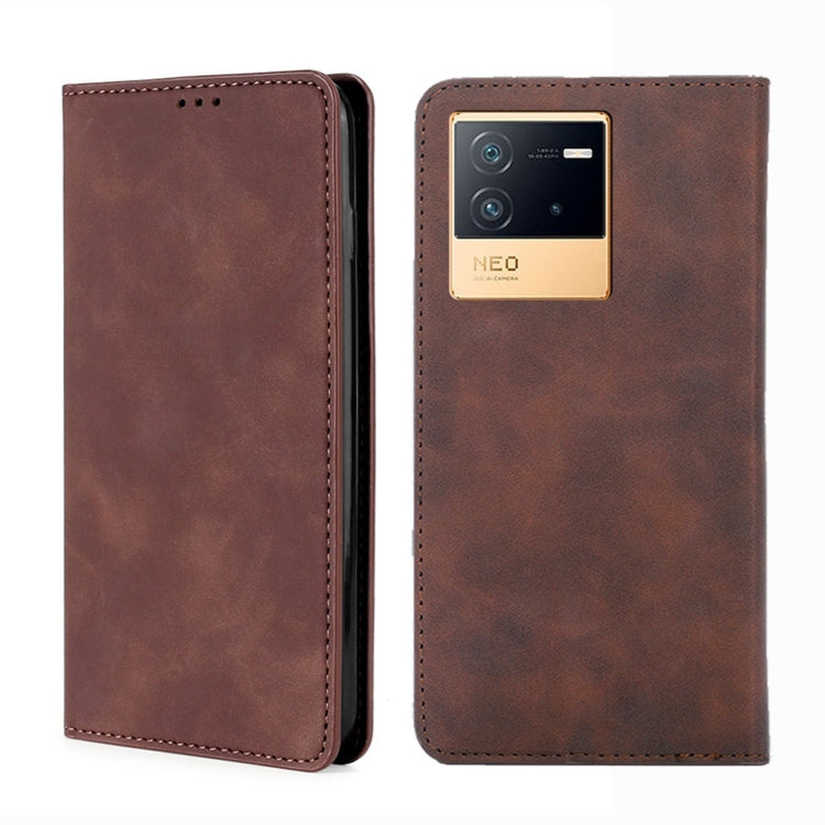 Skin Feel Magnetic Horizontal Flip Leather Phone Case, For vivo iQOO 9 5G, For vivo iQOO Neo6 5G, For vivo iQOO U5 5G, For OPPO A36 4G/A76 4G Global