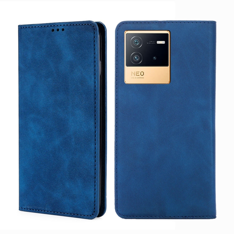 Skin Feel Magnetic Horizontal Flip Leather Phone Case, For vivo iQOO 9 5G, For vivo iQOO Neo6 5G, For vivo iQOO U5 5G, For OPPO A36 4G/A76 4G Global