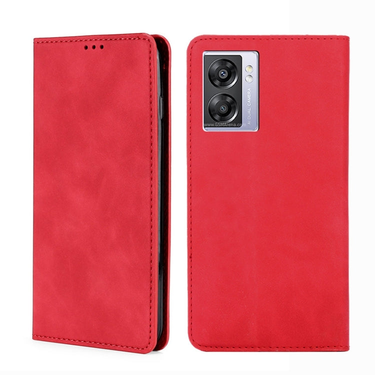Skin Feel Magnetic Horizontal Flip Leather Phone Case, For OPPO A57 5G 2022/Realme Q5i, For OPPO A96 5G, For OPPO Find X5 Lite, For OPPO Find X5 Pro