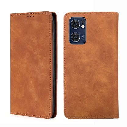 Skin Feel Magnetic Horizontal Flip Leather Phone Case, For OPPO A57 5G 2022/Realme Q5i, For OPPO A96 5G, For OPPO Find X5 Lite, For OPPO Find X5 Pro