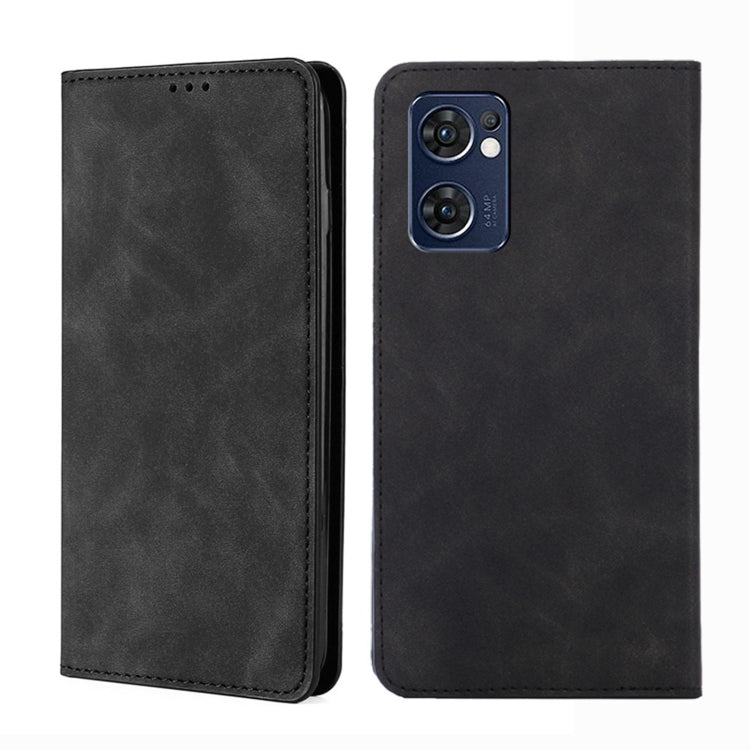 Skin Feel Magnetic Horizontal Flip Leather Phone Case, For OPPO A57 5G 2022/Realme Q5i, For OPPO A96 5G, For OPPO Find X5 Lite, For OPPO Find X5 Pro
