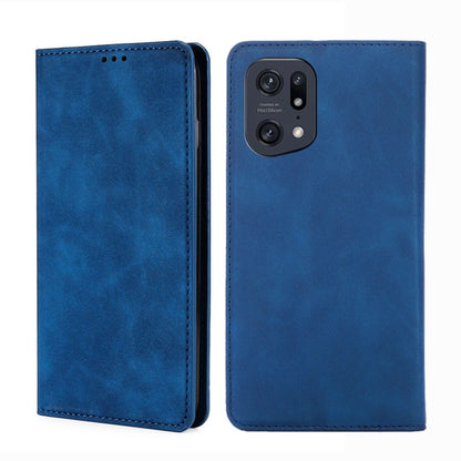 Skin Feel Magnetic Horizontal Flip Leather Phone Case, For OPPO A57 5G 2022/Realme Q5i, For OPPO A96 5G, For OPPO Find X5 Lite, For OPPO Find X5 Pro