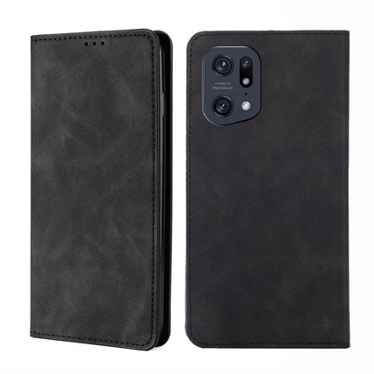 Skin Feel Magnetic Horizontal Flip Leather Phone Case, For OPPO A57 5G 2022/Realme Q5i, For OPPO A96 5G, For OPPO Find X5 Lite, For OPPO Find X5 Pro