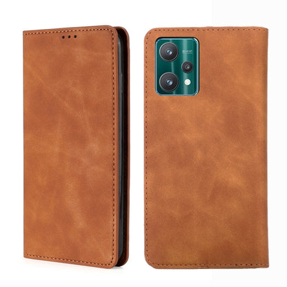 Skin Feel Magnetic Horizontal Flip Leather Phone Case, For OPPO Realme 9 Pro, For OPPO Realme 9 Pro+, For OPPO Realme 9i/A36 4G/A96 4G/K10 4G/A76 4G, For OPPO Realme C35