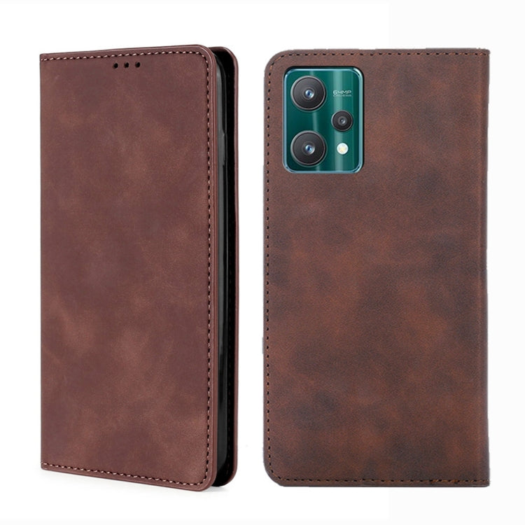 Skin Feel Magnetic Horizontal Flip Leather Phone Case, For OPPO Realme 9 Pro, For OPPO Realme 9 Pro+, For OPPO Realme 9i/A36 4G/A96 4G/K10 4G/A76 4G, For OPPO Realme C35