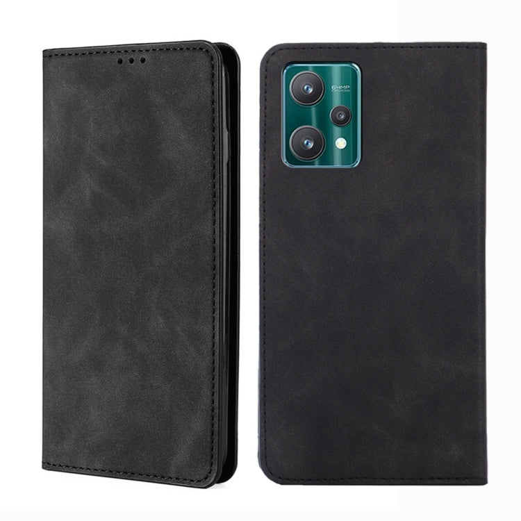Skin Feel Magnetic Horizontal Flip Leather Phone Case, For OPPO Realme 9 Pro, For OPPO Realme 9 Pro+, For OPPO Realme 9i/A36 4G/A96 4G/K10 4G/A76 4G, For OPPO Realme C35