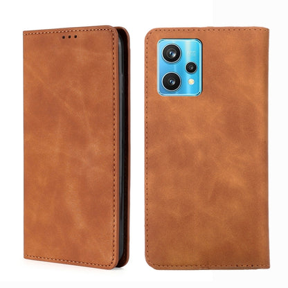 Skin Feel Magnetic Horizontal Flip Leather Phone Case, For OPPO Realme 9 Pro, For OPPO Realme 9 Pro+, For OPPO Realme 9i/A36 4G/A96 4G/K10 4G/A76 4G, For OPPO Realme C35