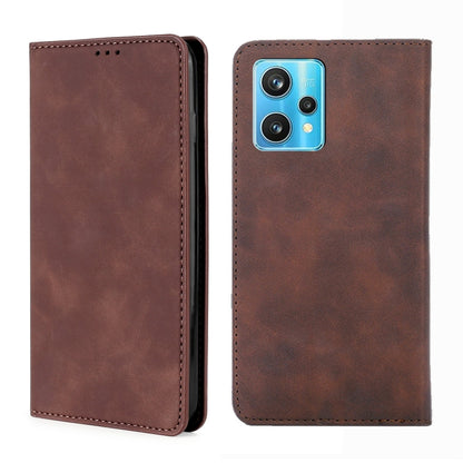 Skin Feel Magnetic Horizontal Flip Leather Phone Case, For OPPO Realme 9 Pro, For OPPO Realme 9 Pro+, For OPPO Realme 9i/A36 4G/A96 4G/K10 4G/A76 4G, For OPPO Realme C35