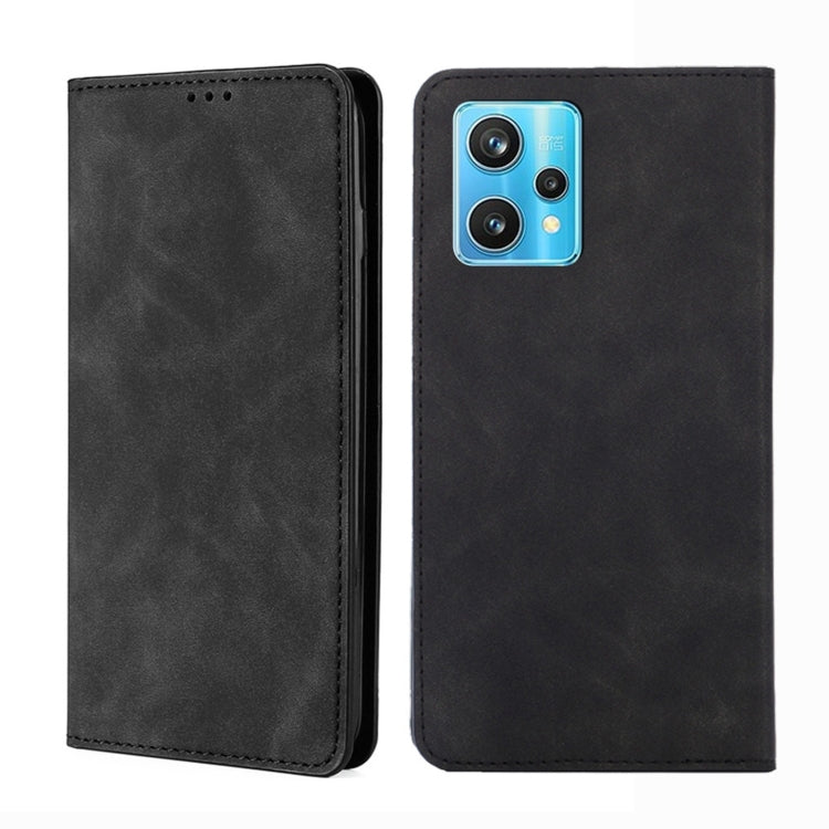 Skin Feel Magnetic Horizontal Flip Leather Phone Case, For OPPO Realme 9 Pro, For OPPO Realme 9 Pro+, For OPPO Realme 9i/A36 4G/A96 4G/K10 4G/A76 4G, For OPPO Realme C35