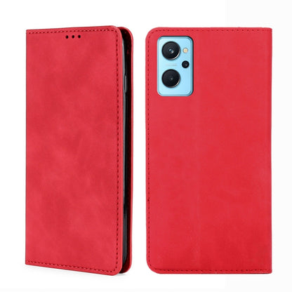 Skin Feel Magnetic Horizontal Flip Leather Phone Case, For OPPO Realme 9 Pro, For OPPO Realme 9 Pro+, For OPPO Realme 9i/A36 4G/A96 4G/K10 4G/A76 4G, For OPPO Realme C35