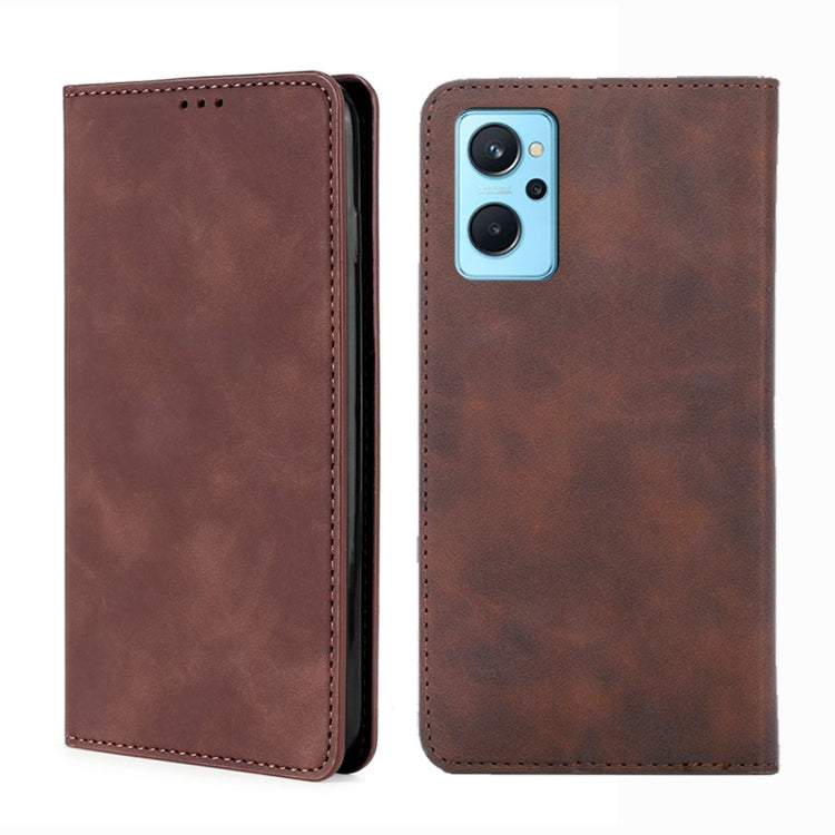 Skin Feel Magnetic Horizontal Flip Leather Phone Case, For OPPO Realme 9 Pro, For OPPO Realme 9 Pro+, For OPPO Realme 9i/A36 4G/A96 4G/K10 4G/A76 4G, For OPPO Realme C35