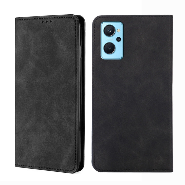 Skin Feel Magnetic Horizontal Flip Leather Phone Case, For OPPO Realme 9 Pro, For OPPO Realme 9 Pro+, For OPPO Realme 9i/A36 4G/A96 4G/K10 4G/A76 4G, For OPPO Realme C35