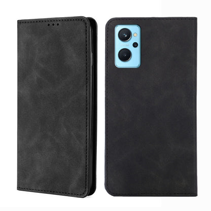 Skin Feel Magnetic Horizontal Flip Leather Phone Case, For OPPO Realme 9 Pro, For OPPO Realme 9 Pro+, For OPPO Realme 9i/A36 4G/A96 4G/K10 4G/A76 4G, For OPPO Realme C35