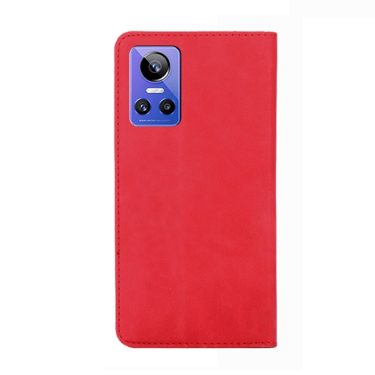 Skin Feel Magnetic Horizontal Flip Leather Phone Case, For OPPO Realme GT Neo3, For OPPO Realme GT2 Pro