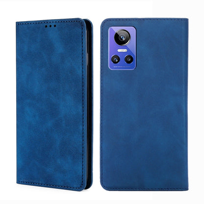 Skin Feel Magnetic Horizontal Flip Leather Phone Case, For OPPO Realme GT Neo3, For OPPO Realme GT2 Pro