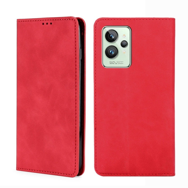 Skin Feel Magnetic Horizontal Flip Leather Phone Case, For OPPO Realme GT Neo3, For OPPO Realme GT2 Pro