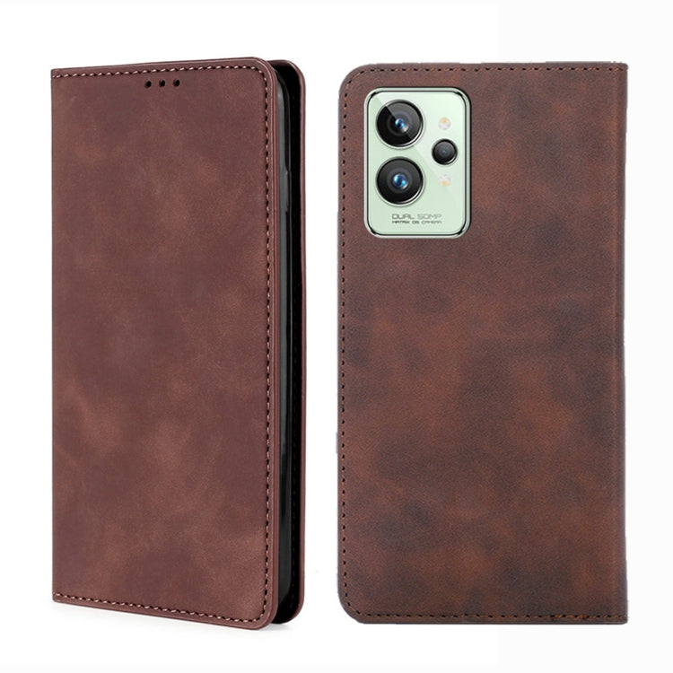 Skin Feel Magnetic Horizontal Flip Leather Phone Case, For OPPO Realme GT Neo3, For OPPO Realme GT2 Pro