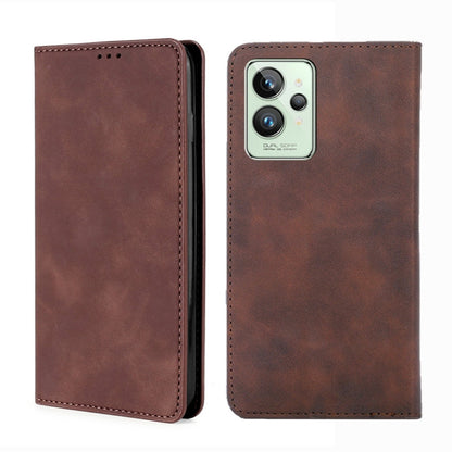 Skin Feel Magnetic Horizontal Flip Leather Phone Case, For OPPO Realme GT Neo3, For OPPO Realme GT2 Pro