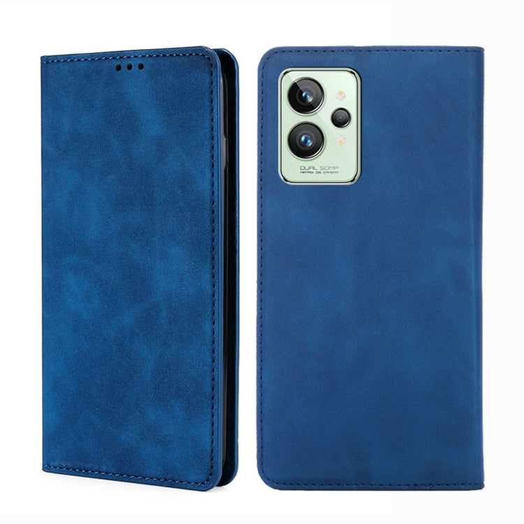 Skin Feel Magnetic Horizontal Flip Leather Phone Case, For OPPO Realme GT Neo3, For OPPO Realme GT2 Pro