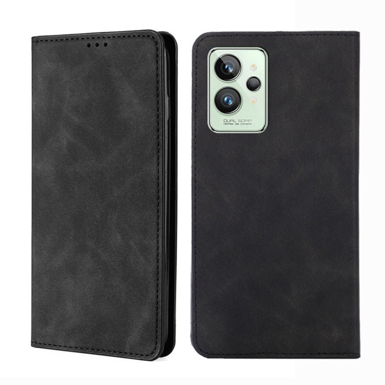 Skin Feel Magnetic Horizontal Flip Leather Phone Case, For OPPO Realme GT Neo3, For OPPO Realme GT2 Pro