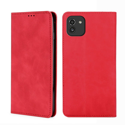 Skin Feel Magnetic Horizontal Flip Leather Phone Case, For Samsung Galaxy A03 EU Edition 166mm, For Samsung Galaxy A23 5G, For Samsung Galaxy M33 5G, For Samsung Galaxy M53 5G