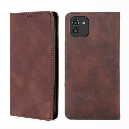 Skin Feel Magnetic Horizontal Flip Leather Phone Case, For Samsung Galaxy A03 EU Edition 166mm, For Samsung Galaxy A23 5G, For Samsung Galaxy M33 5G, For Samsung Galaxy M53 5G
