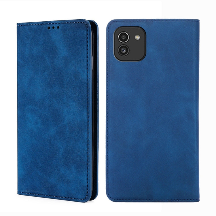 Skin Feel Magnetic Horizontal Flip Leather Phone Case, For Samsung Galaxy A03 EU Edition 166mm, For Samsung Galaxy A23 5G, For Samsung Galaxy M33 5G, For Samsung Galaxy M53 5G