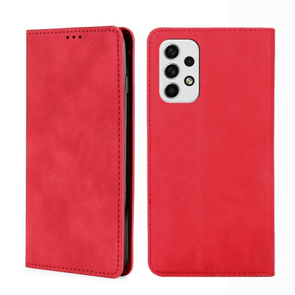 Skin Feel Magnetic Horizontal Flip Leather Phone Case, For Samsung Galaxy A03 EU Edition 166mm, For Samsung Galaxy A23 5G, For Samsung Galaxy M33 5G, For Samsung Galaxy M53 5G